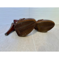 La Perla Sandals Leather in Brown
