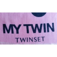 Twin Set Simona Barbieri Schal/Tuch aus Baumwolle in Rosa / Pink