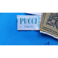 Emilio Pucci Echarpe/Foulard en Soie en Bleu