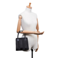 Yves Saint Laurent Handtasche aus Baumwolle in Schwarz
