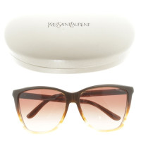 Yves Saint Laurent Gradient de lunettes de soleil marron