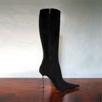 Gianmarco Lorenzi Bottes en Daim en Noir