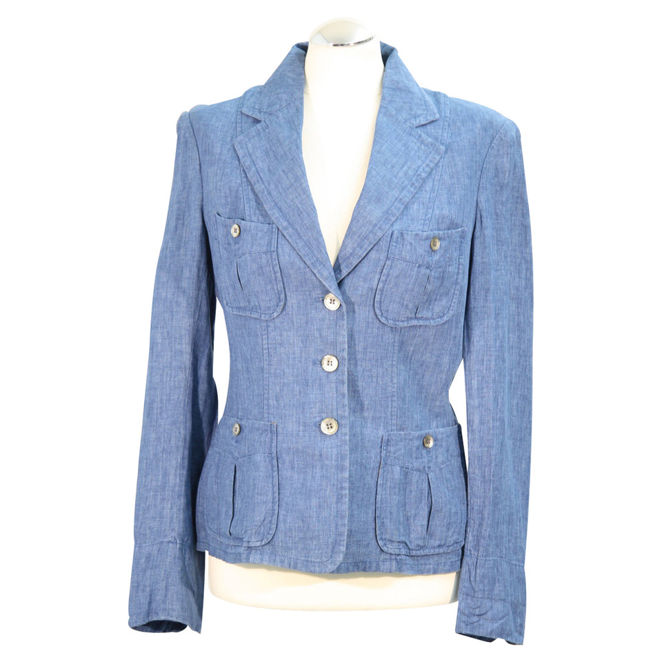 Ralph Lauren giacca di lino in blu