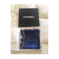 Chanel Echarpe/Foulard en Soie en Bleu
