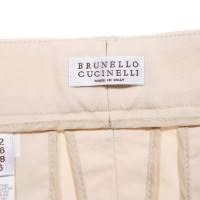 Brunello Cucinelli Hose aus Baumwolle in Beige