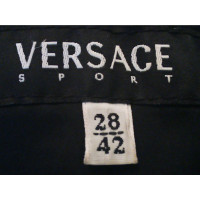 Versace Blazer aus Baumwolle in Schwarz