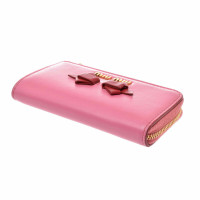 Miu Miu Täschchen/Portemonnaie aus Leder in Rosa / Pink