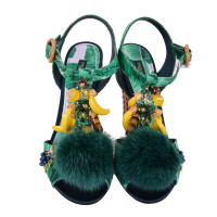 Dolce & Gabbana Sandalen Zijde in Groen