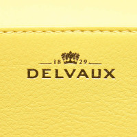 Delvaux Umhängetasche aus Leder in Gelb