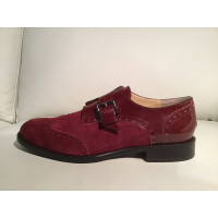 a.testoni Slippers/Ballerinas Suede in Bordeaux