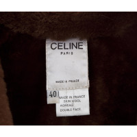 Céline Jacke/Mantel aus Leder in Braun