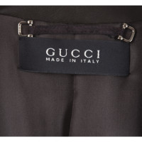 Gucci Blazer aus Leder in Braun