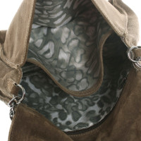 Longchamp Handtasche aus Leder in Oliv