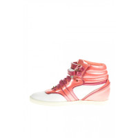 Sergio Rossi Sneakers aus Leder in Rosa / Pink