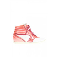 Sergio Rossi Sneakers aus Leder in Rosa / Pink