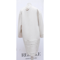 Ermanno Scervino Jacket/Coat Wool in Cream