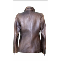 Céline Jacket/Coat Leather in Brown