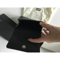 Mont Blanc Clutch Bag Leather in Black