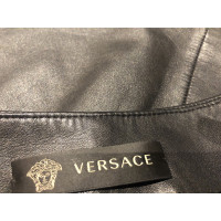 Versace Jupe en Cuir en Noir