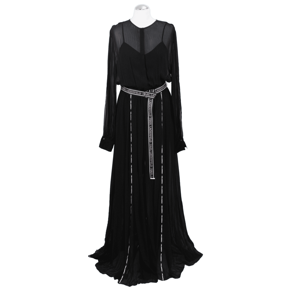 Karl Lagerfeld Robe en Viscose en Noir