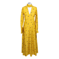 Mulberry Robe en Viscose en Jaune