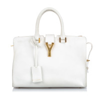 Yves Saint Laurent Borsa a tracolla in Pelle in Bianco