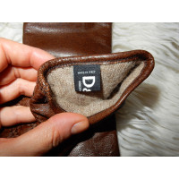 D&G Gloves Leather in Brown