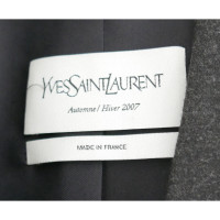 Yves Saint Laurent Jacke/Mantel aus Wolle in Grau