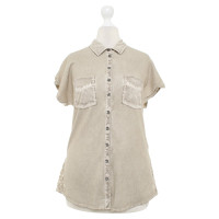 Marc Cain Sleeveless blouse with lace trim
