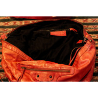 Balenciaga Shoulder bag Leather in Orange