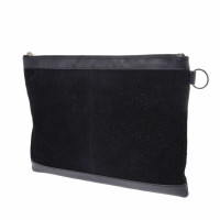 Balenciaga Clutch aus Canvas in Schwarz