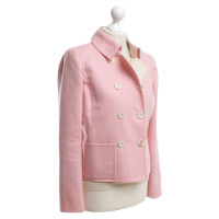 Oscar De La Renta Blazer mit Stricktop in Rosa/Beige