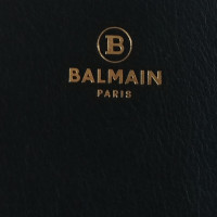 Balmain Täschchen/Portemonnaie aus Leder in Blau