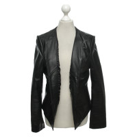 Calvin Klein Jacket/Coat Leather in Black
