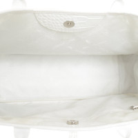 Longchamp Henkeltasche in Weiß