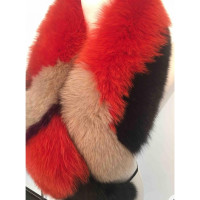 Yves Salomon Scarf/Shawl Fur in Orange