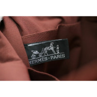 Hermès Fourre Tout Bag aus Baumwolle in Braun