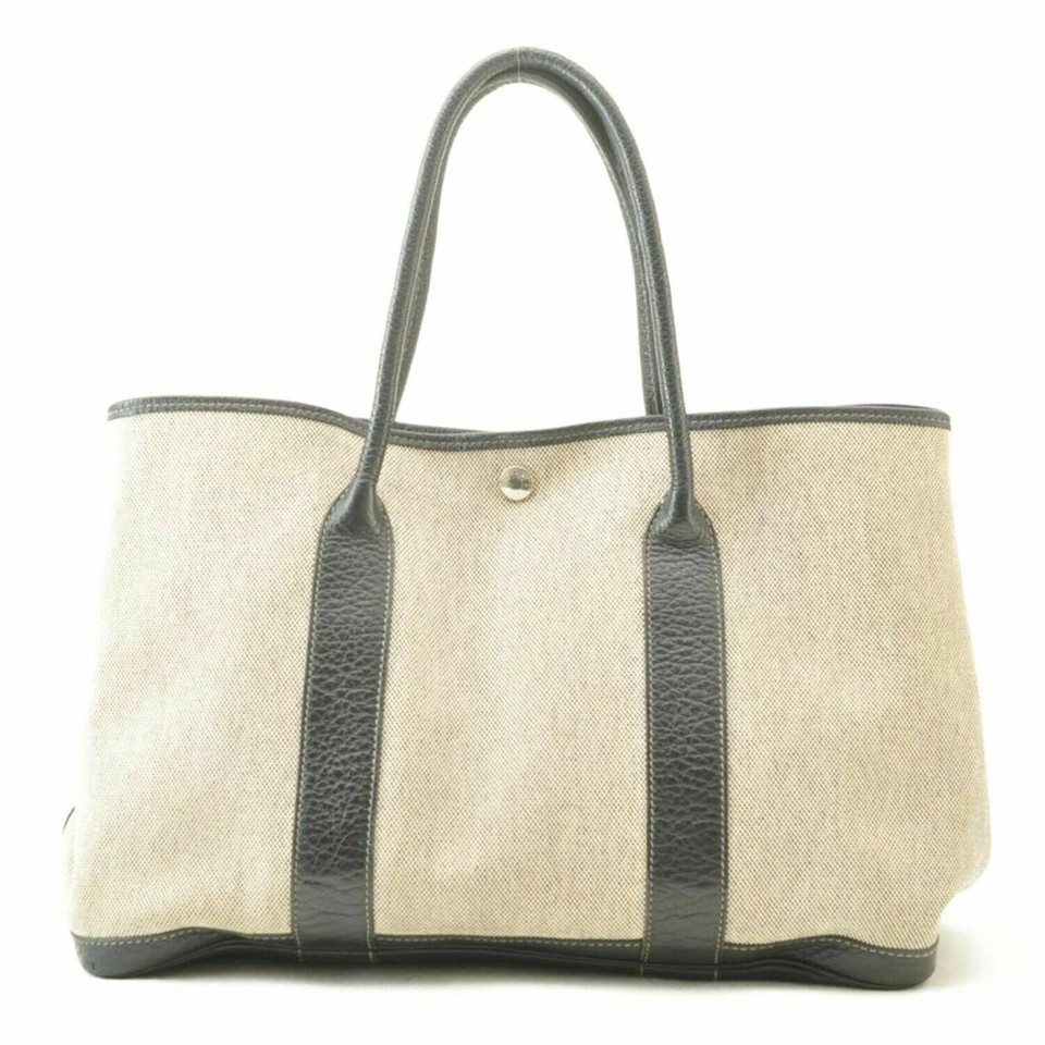 Hermès Garden Party 36 in Pelle in Grigio