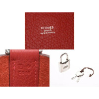 Hermès Picotin aus Leder in Rot