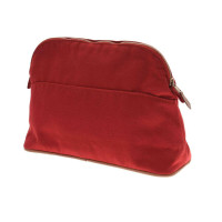 Hermès Clutch Bag Canvas in Red