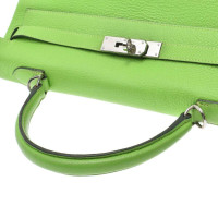 Hermès Kelly Bag aus Leder in Grün