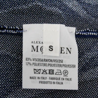 Alexander McQueen Vestito in Viscosa in Blu