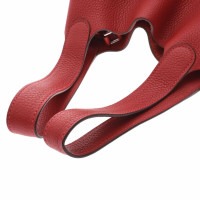 Hermès Handtasche aus Leder in Rot