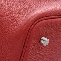 Hermès Handtasche aus Leder in Rot