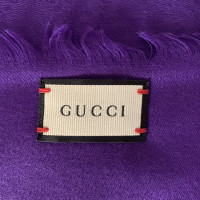 Gucci Schal/Tuch aus Wolle in Violett