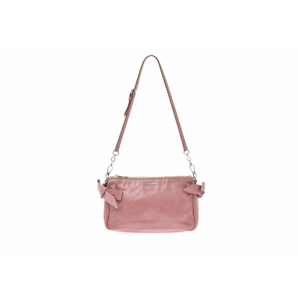Miu Miu Handtasche aus Leder in Rosa / Pink
