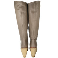 Jil Sander Boots Leather in Taupe