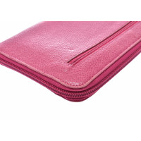 Chanel Täschchen/Portemonnaie aus Leder in Rosa / Pink