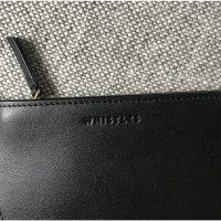 Whistles Täschchen/Portemonnaie aus Leder in Schwarz