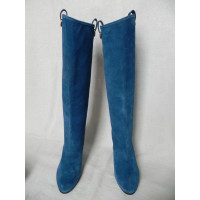 Diane Von Furstenberg Boots Suede in Blue